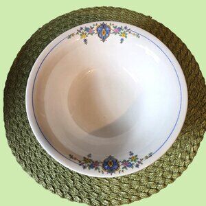 Vintage Crown Potteries Ceramic Serving Bowl